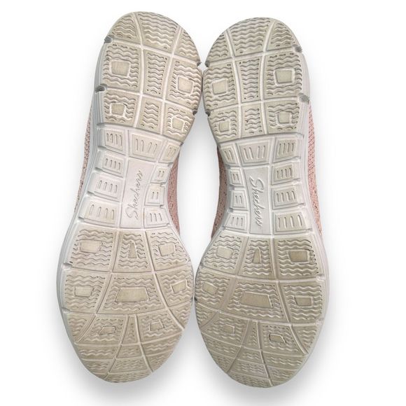 Skechers Shoes Mary Janes Size 10 Seager Power Hitter pink Slip On Knit Comfort - Picture 6 of 8
